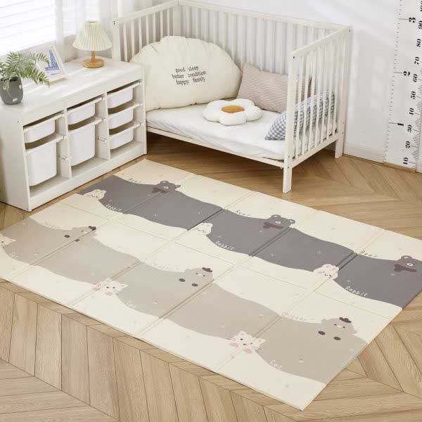 XPE Baby Play Mat Non-Toxic, Foldable & Waterproof for Tummy Time