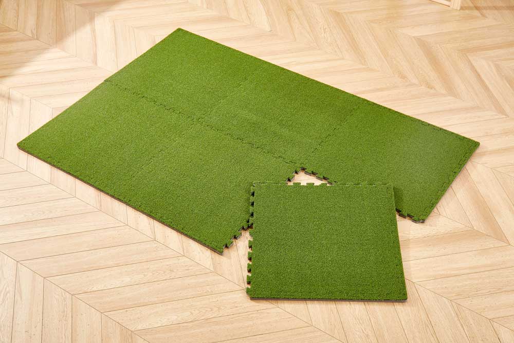 Custom Interlocking & Puzzle Mats Material-EVA +Lawn Composite