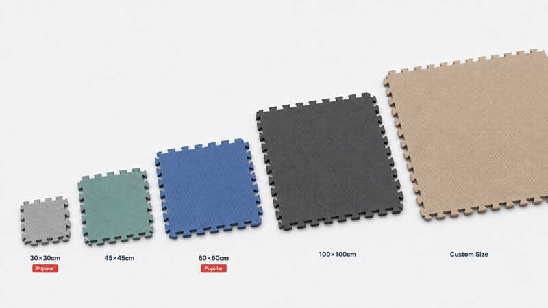 Customize Interlocking & Puzzle Mats-Size