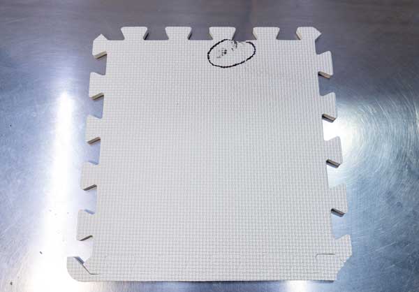 Quality Control for Foam Mats-Burn Marks3